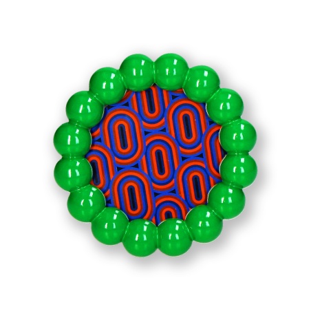 Cadre rond à poser Beads