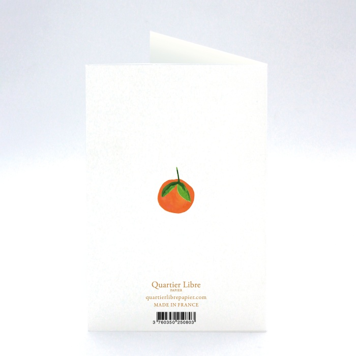 Carte d'anniversaire Oranges Quartier Libre