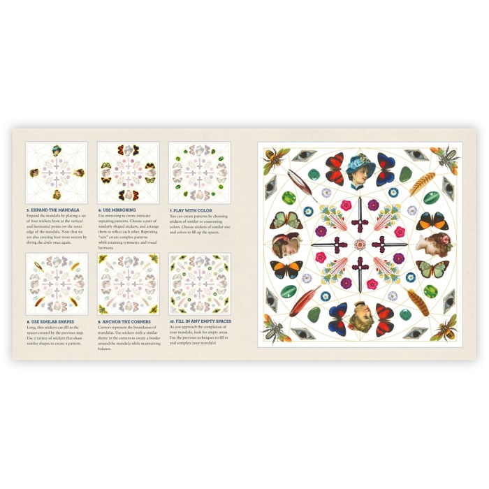 Livre d'autocollant Mandala The Antiquarian