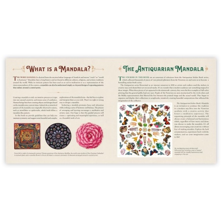 Livre d'autocollant Mandala The Antiquarian