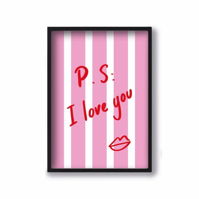 Affiche A4 P.S I Love You Quartier Libre