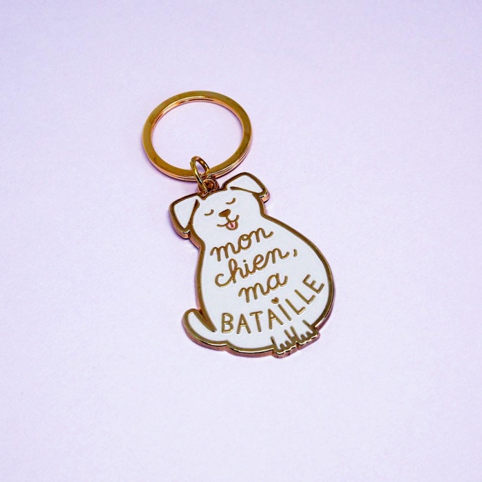 Porte-clés en laiton Lolita Picco