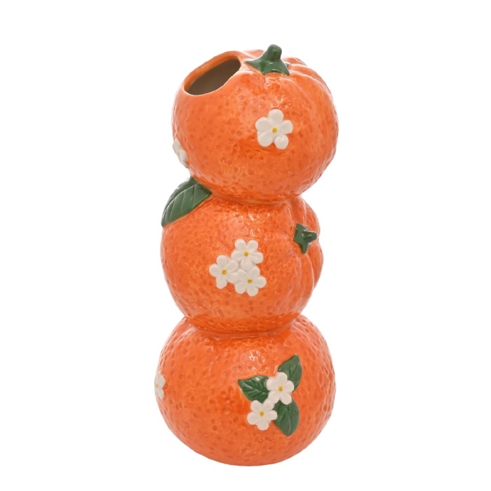 Vase triple Orange The Cottage Garden