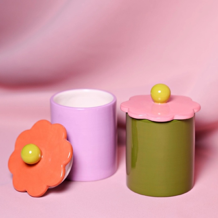 Bocal à couvercle Rapsberry Blossom