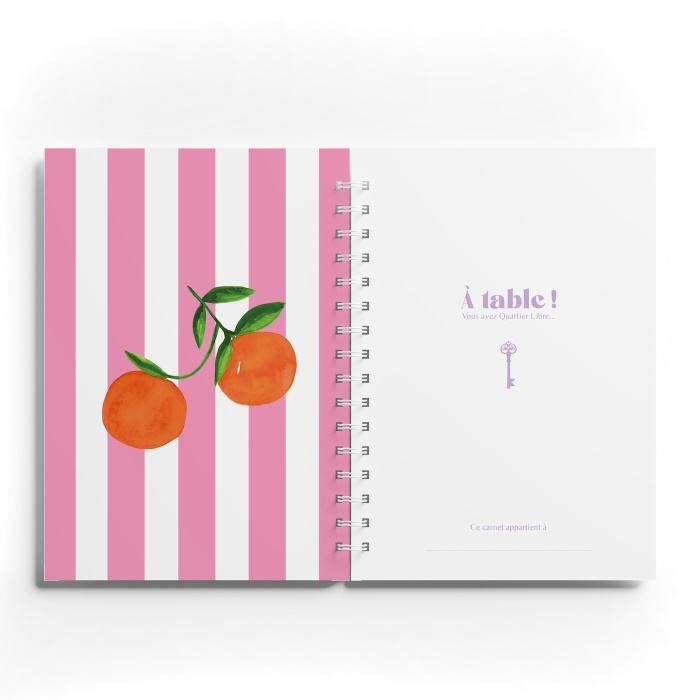 Carnet de Recettes Oranges Quartier Libre