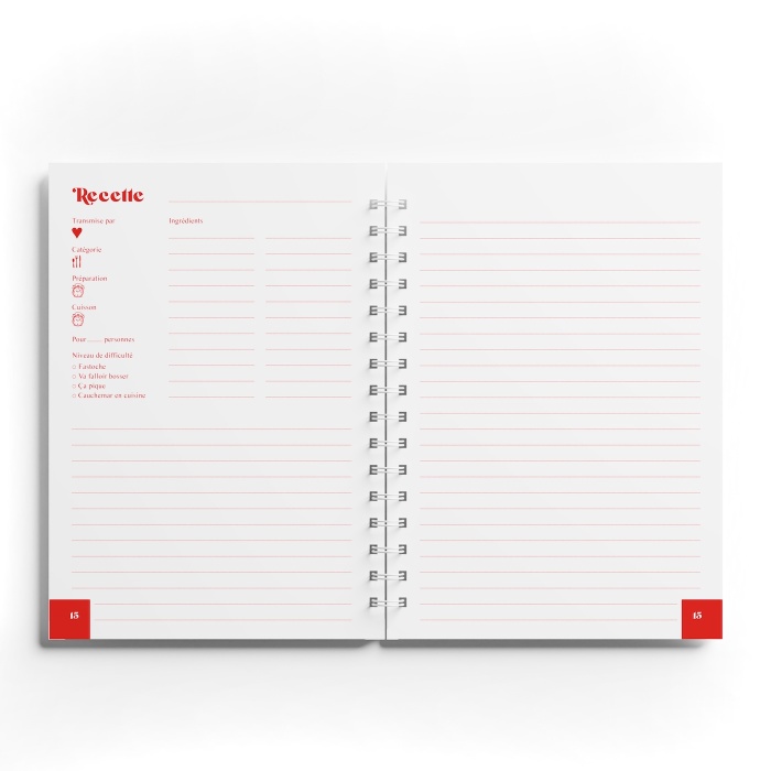 Carnet de Recettes Oranges Quartier Libre