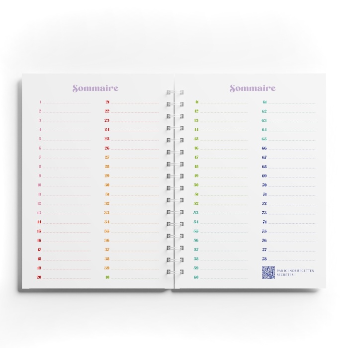 Carnet de Recettes Coeur de Beurre Quartier Libre