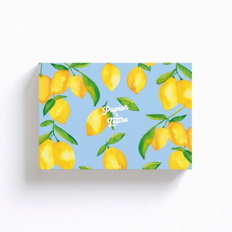 Coffret de Papier à Lettre Citrons Quartier Libre