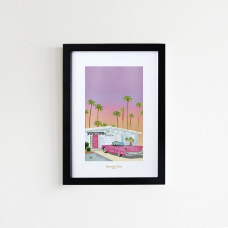 Affiche A5 Palm Springs Quartier Libre