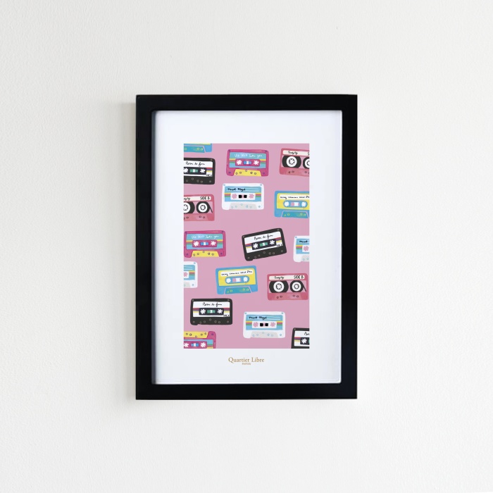Affiche A5 Mix Tape Quartier Libre