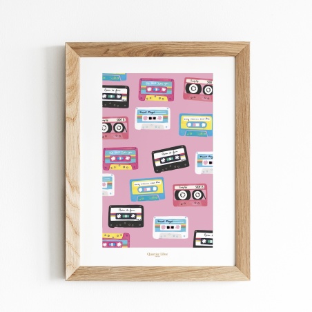 Affiche A4 Mix Tape Quartier Libre