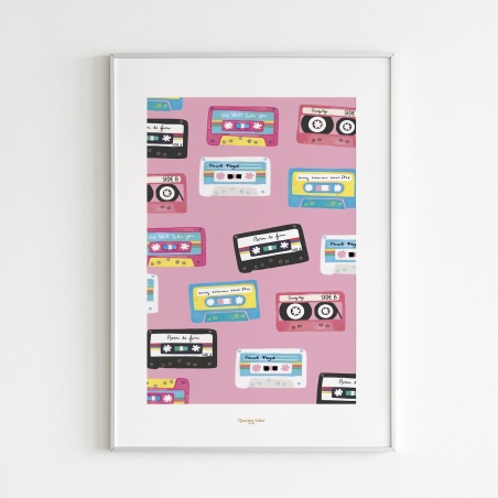 Affiche 30x40 Mix Tape Quartier Libre