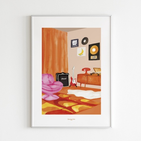 Affiche 30x40 1967 Quartier Libre