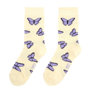 Chaussettes Papillon mauve...