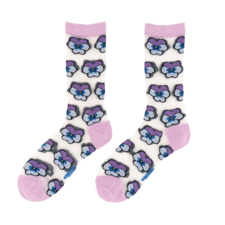 Chaussettes transparentes Pensée Coucou Suzette