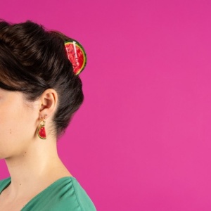 Pince à cheveux Pastèque...