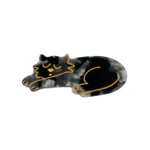 Barrette Chat noir Coucou...