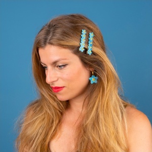 Barrette Myosotis Coucou...