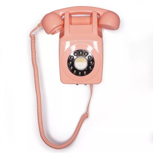 Téléphone mural rose GPO Retro