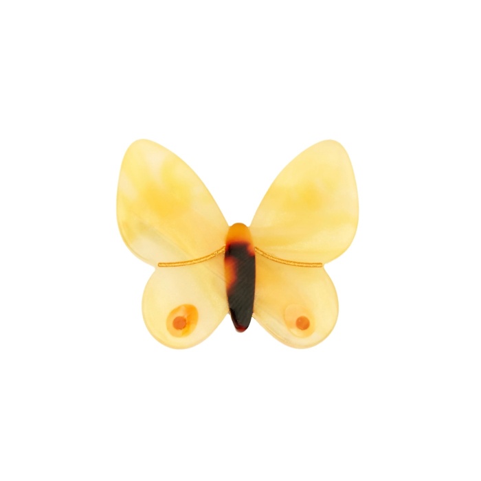 Barrette Papillon jaune Coucou Suzette