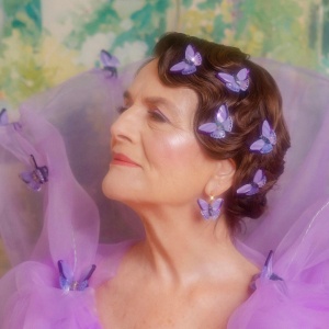 Barrette Papillon mauve...