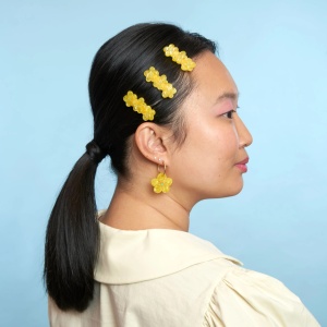 Barrette Bouton d'Or Coucou...