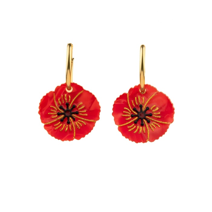 Boucles d'oreilles Coquelicot Coucou Suzette