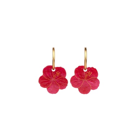 Boucles d'oreilles Hibiscus Coucou Suzette