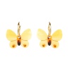 Boucles d'oreilles Papillon jaune Coucou Suzette
