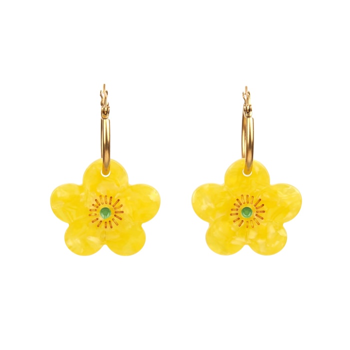 Boucles d'oreilles Bouton d'Or Coucou Suzette