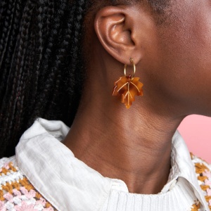 Boucles d'oreilles Feuille...