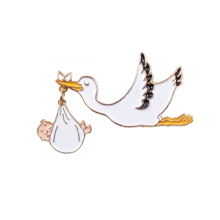 Pin's Cigogne Coucou Suzette