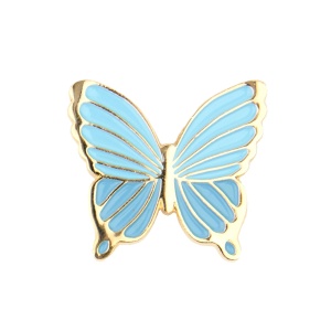 Pin's Papillon bleu Coucou...