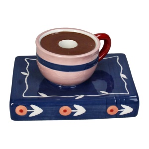 Bougeoir Une tasse & Un livre