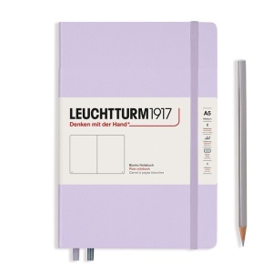 Carnet Leuchtturm 1917 Medium (A5) Couverture Rigide, 249 Pages Numérotées,  Pointillés, Bleu Marine - Carnets et journaux intimes - Achat & prix