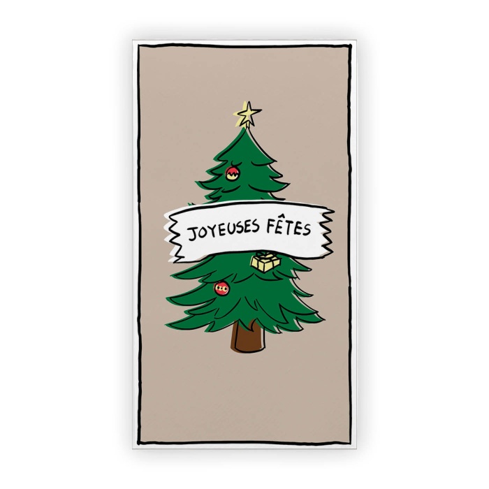 Set de 15 serviettes rectangulaires en papier Opjet