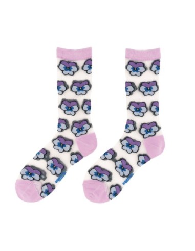 Chaussettes transparentes Hibiscus Coucou Suzette