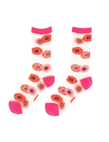 Chaussettes transparentes Hibiscus Coucou Suzette