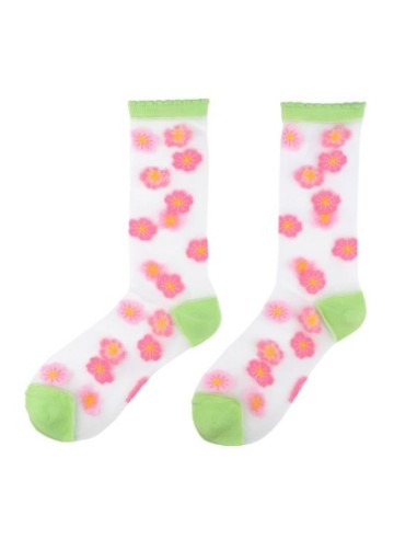Chaussettes transparentes Hibiscus Coucou Suzette