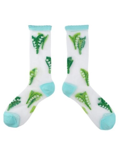 Chaussettes transparentes Hibiscus Coucou Suzette
