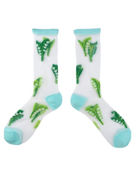 Chaussettes transparentes Hibiscus Coucou Suzette