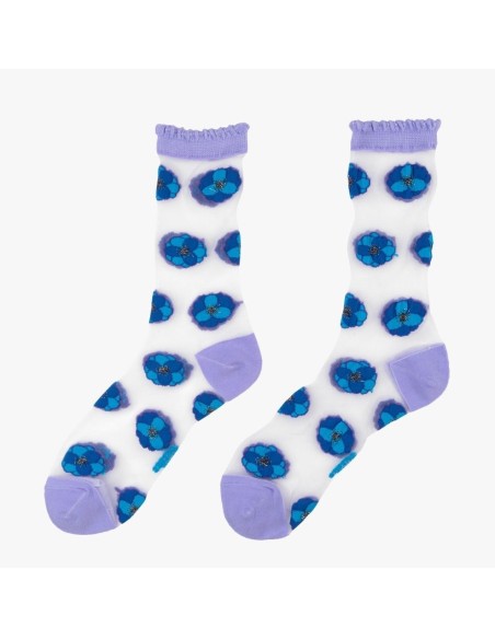 Chaussettes transparentes Hibiscus Coucou Suzette