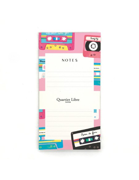 Bloc-notes Mix Tape Quartier Libre