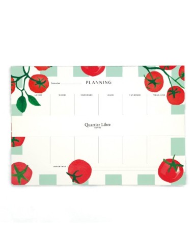 Planning Tomates Quartier Libre