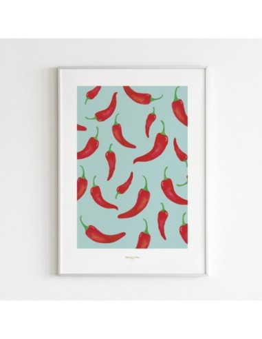 Affiche 30x40 Piments Quartier Libre