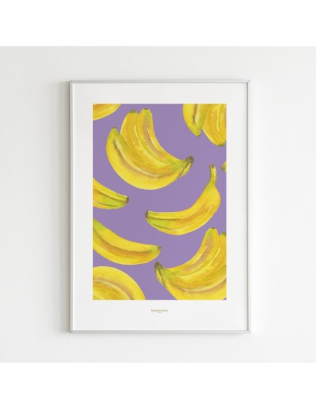 Affiche 30x40 Bananes Quartier Libre
