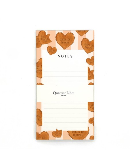 Bloc-notes Coeur de Beurre Quartier Libre