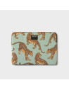 Housse ordinateur 13" et 14" Emerald Leopard Wouf