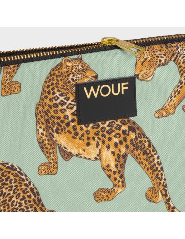 Housse ordinateur 13" et 14" Emerald Leopard Wouf