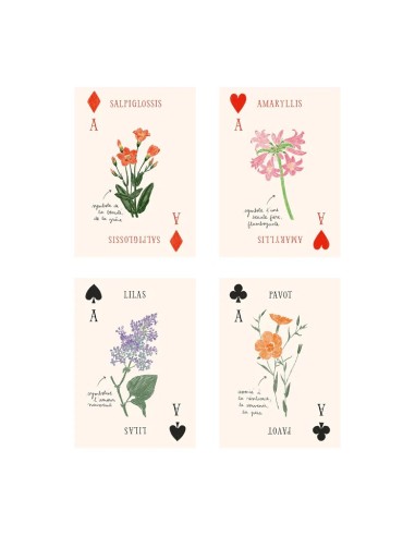 Jeu de cartes Les Fleurs Zoé de las Cases